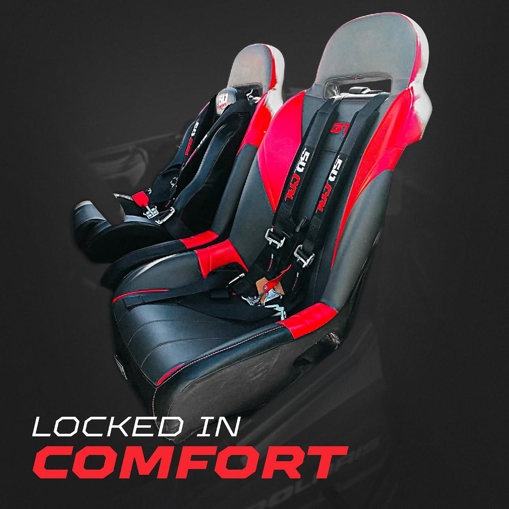 1pc 4 Point Harness for Bucket Seat, Push Release, 10 Color Options, Racing Harness, Race Car, Off Road, UTV, RZR [6008A2]