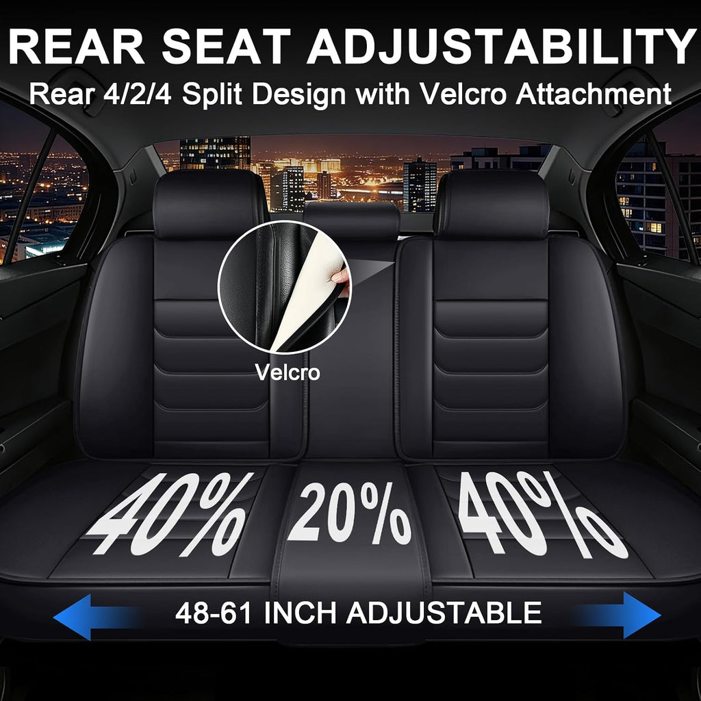 JWLK Seat Covers for Buick Envision 2016-2026, Family Seat Covers for Cars, Non-Slip, Airbag Compatible Vehicle Cushion, Waterproof & Easy-Clean(Luxury 5 Seats, Black)