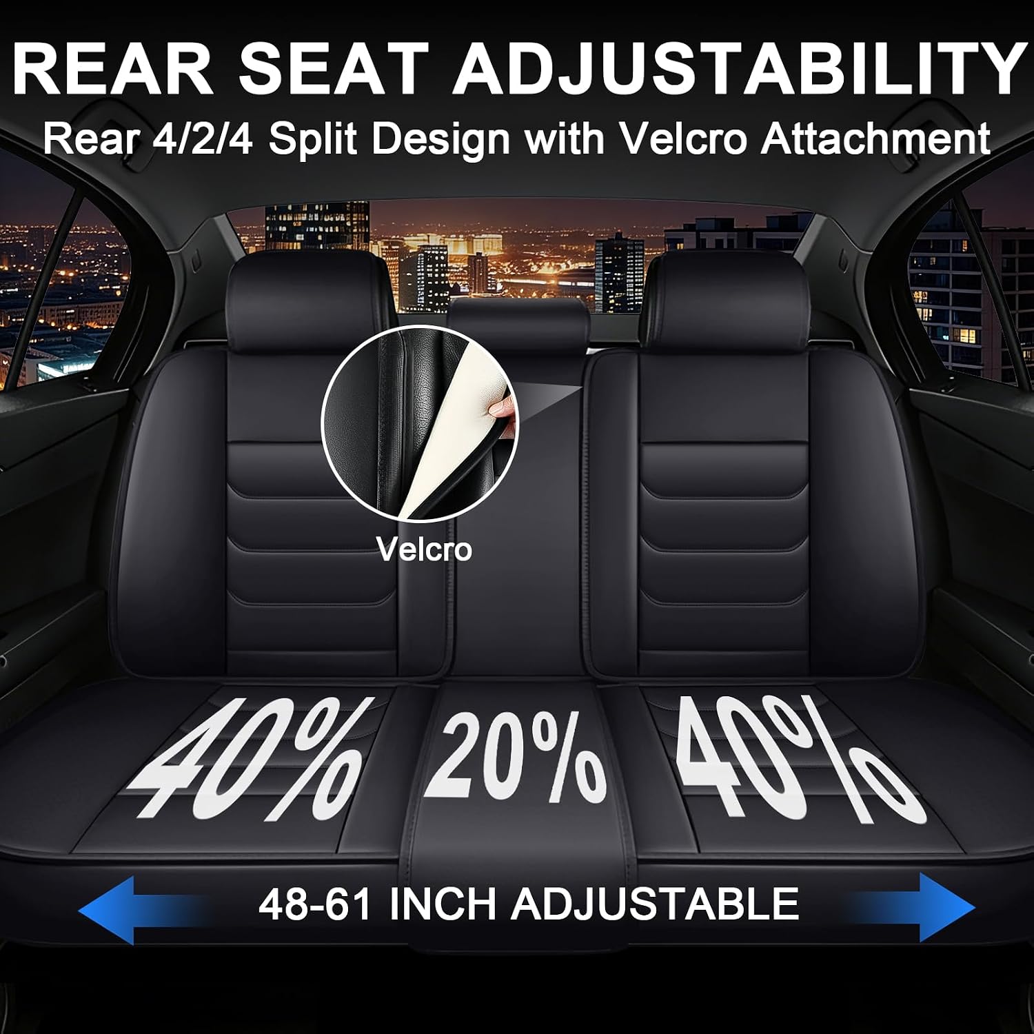 JWLK Seat Covers for Buick Envision 2016-2026, Family Seat Covers for Cars, Non-Slip, Airbag Compatible Vehicle Cushion, Waterproof & Easy-Clean(Luxury 5 Seats, Black)
