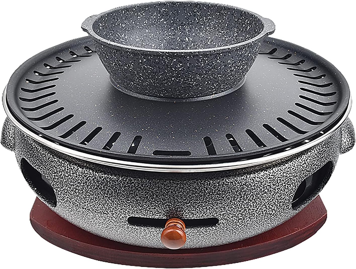 BBQ Barbeque Barbecue Grill, BBQ, Multifunctional Smokeless Charcoal Grill, Household Korean BBQ Grill, Split Design, Easy to Clean (Color : A)