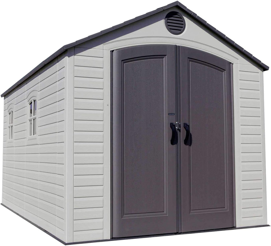 Lifetime 6402 Outdoor Storage Shed, 8 by 12.5 Feet; 2 windows
