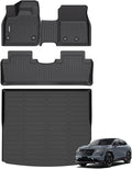 GINOWY-Floor Mats & Cargo Liner for Nissan Ariya 2023 2024 2025, All Weather Car Floor Mat Cargo Trunk Mat TPE Rubber Liners Ariya Accessories