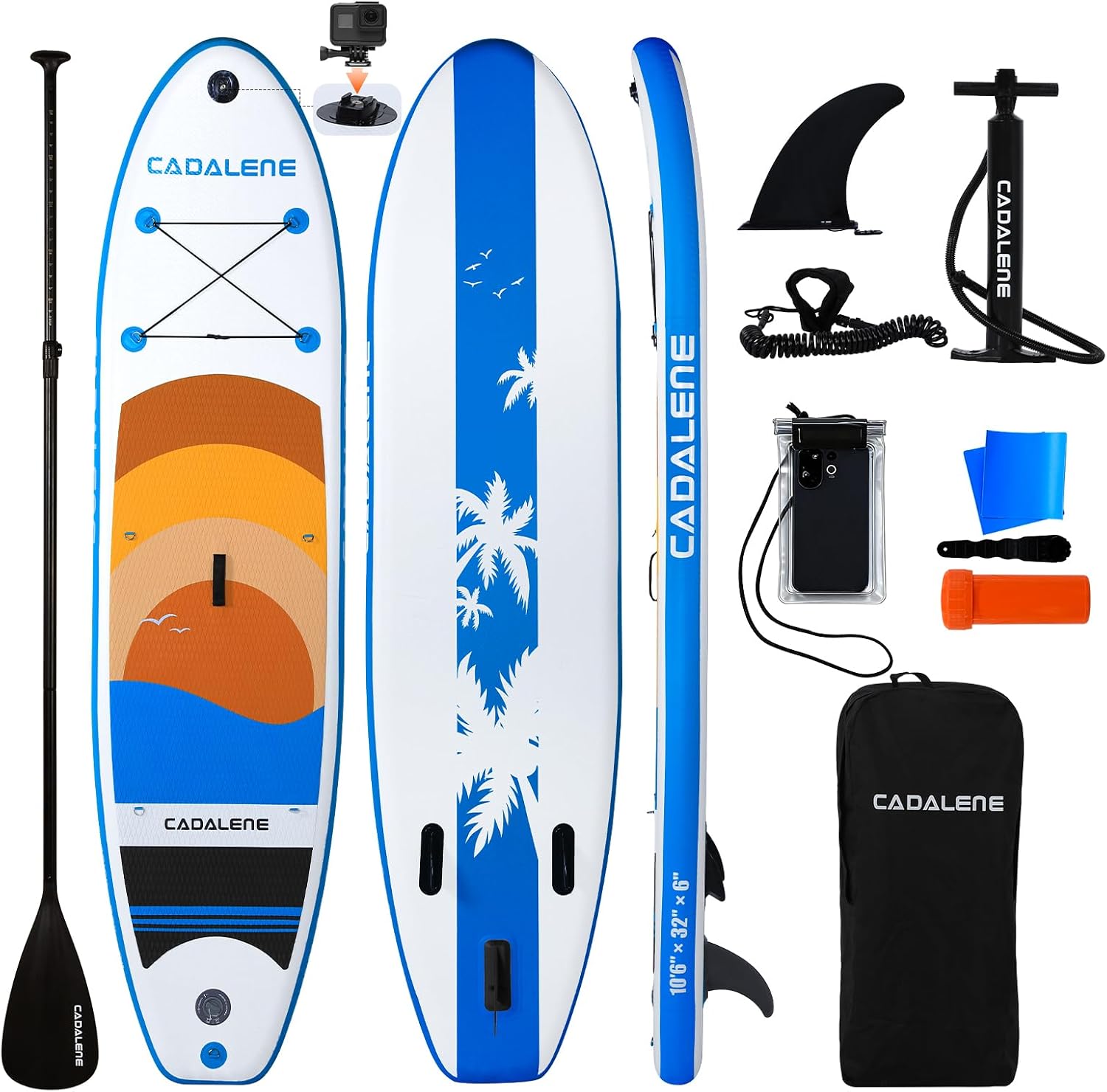 Inflatable Stand Up Paddle Board with SUP Accessories, Anti-Slip EVA Deck, Family-Friendly SUP Boards for Adults & Youth of All Skill Levels, Versatile Yoga Paddle Board