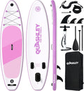 Quashley Inflatable Stand Up Paddle Board,Inflatable Paddleboards 32/34 Inch Wide,All Around SUP for Beginners with Lightweight Paddle,Hand Pump,Backpack,Leash,Durable & Portable iSUP Board
