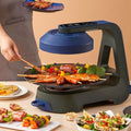 Indoor Smokeless Grill: 1390W Korean BBQ, Griddle with LCD Touchscreen, Timer, Temperature Control & Removable Plates