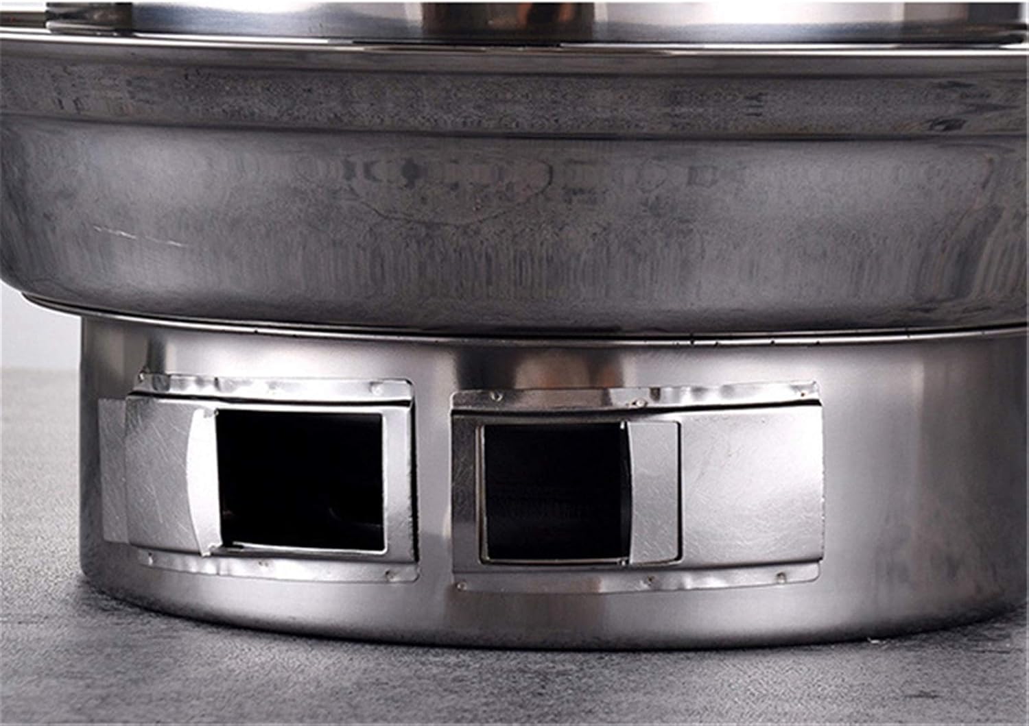 Charcoal BBQ Grill Round Stainless Steel Korean Charcoal Non-Stick s Portable Charcoal Grill for Outdoor Camping BBQ Charcoal Grill