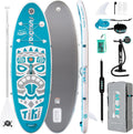 FunWater 8'/10'/10'6'/11'6' Inflatable Stand Up Paddle Board with Premium SUP Paddleboard Accessories, Wide Stable Anti-Slip EVA Deck,Paddle Boards for Adults & Youth of All Skill Levels