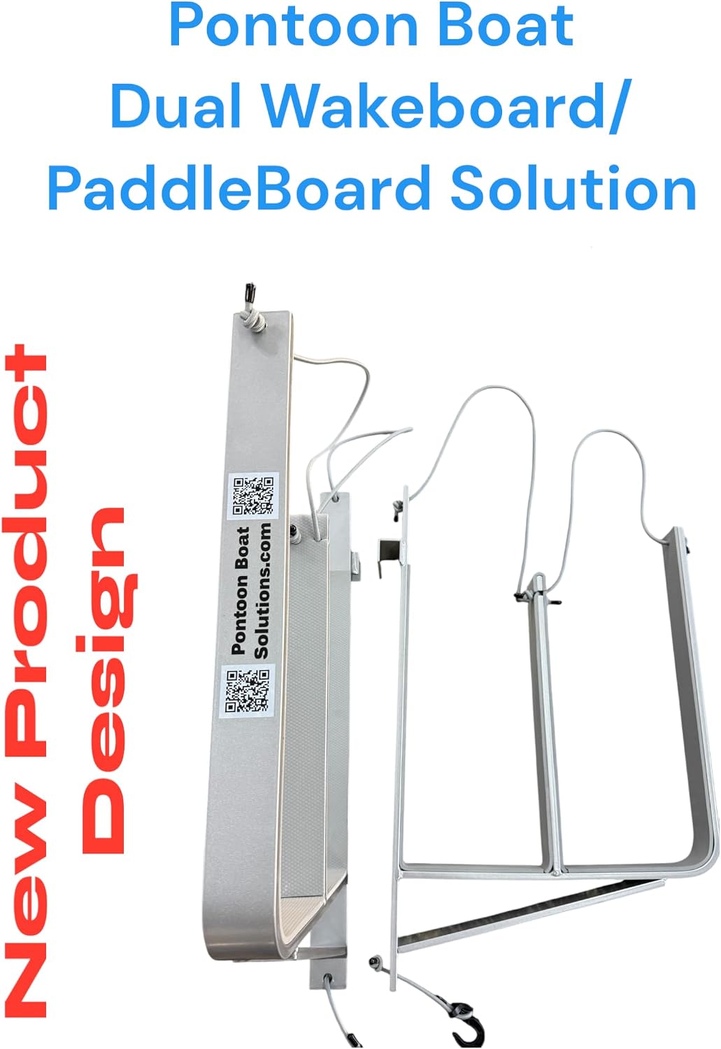 Pontoon Boat Dual Wake/Paddle Board Solution