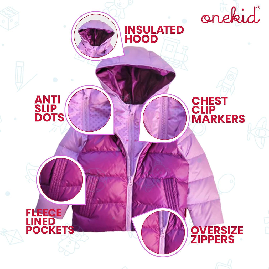 ONE KID The Road Coat Down | Car Seat Safe Winter Jacket | Crash Tested | Unisex | 12 Months-8 Years