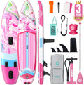 Niphean (Extra Large) Inflatable Paddle Board, SUP for 2+1 People/Family 500lbs Capacity Stand Up Paddle Board with SUP Accessories, StabilTrac Fin Non-Slip Paddleboard for Adults