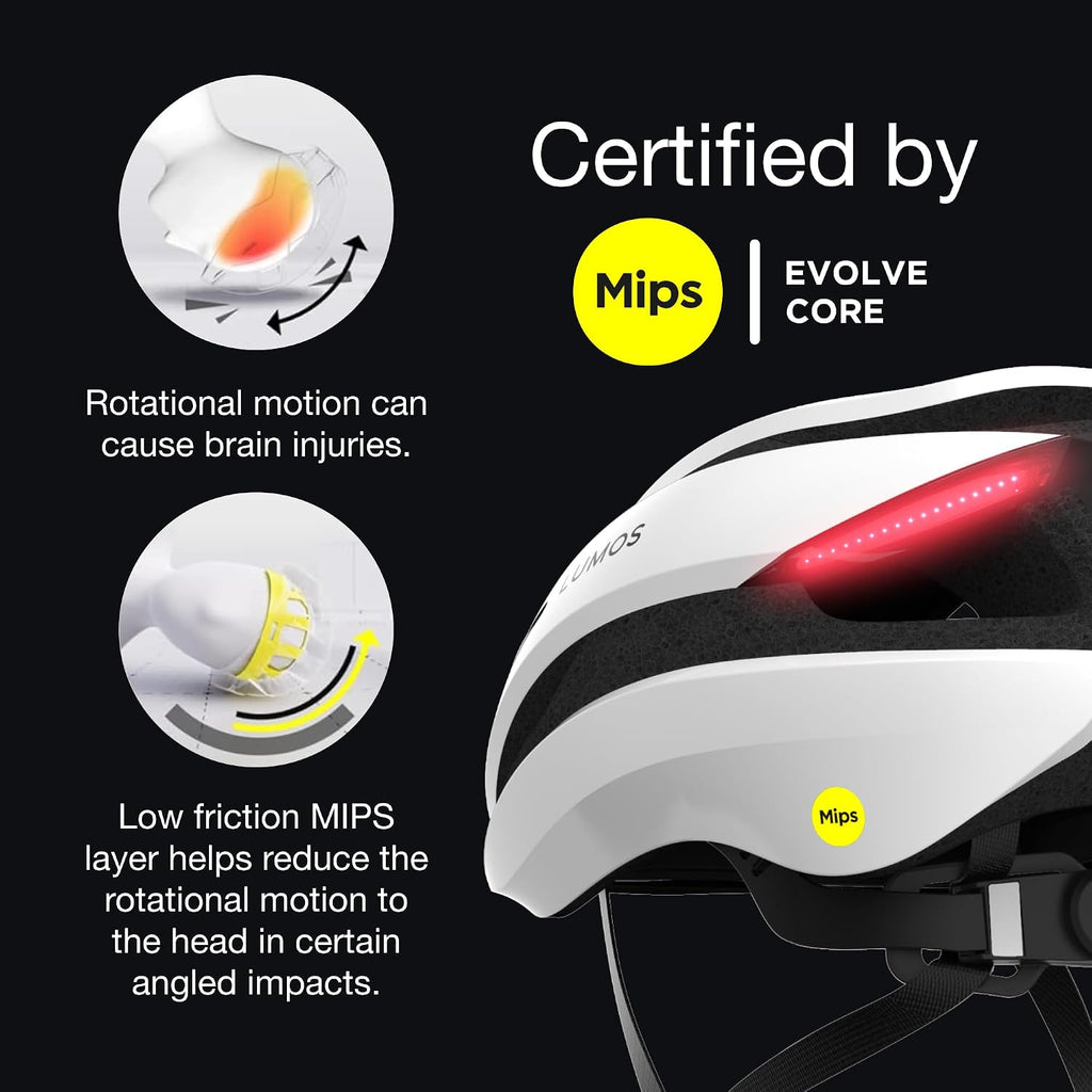 Lumos Ultra Smart Bike Helmet | Customizable Front and Back LED Lights with Turn Signals | Road Bicycle Helmets for Adults: Men, Women