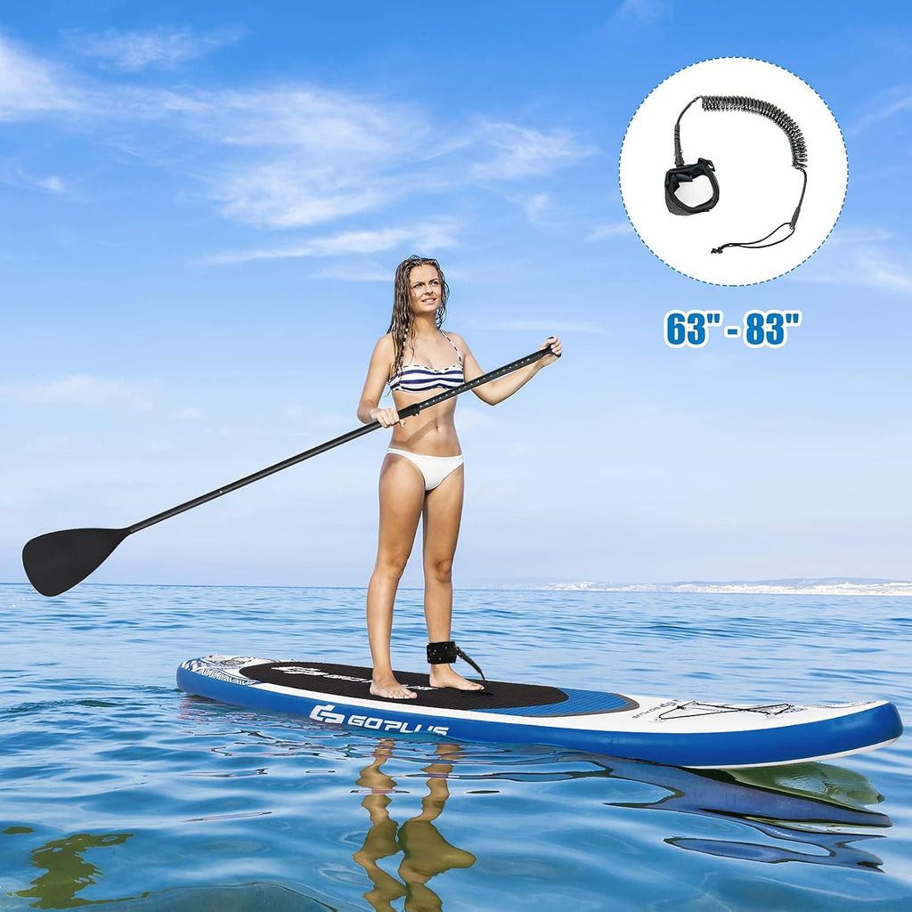 Goplus Inflatable Stand Up Paddle Board, 10FT/10.5FT/11FT SUP with Accessory Pack, Adjustable Paddle, Carry Bag, Fin, Hand Pump, Leash, Repair Kit