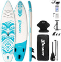 Inflatable Paddle Board,Stand Up Paddle Board Set, Extra Wide SUP Board with Removable Fin, Floating Paddle, Hand Pump, Waterproof Phone Pouch,Traveling Board