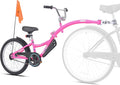 KaZAM Co-Pilot Bike Trailer - 20 Inch Bike Trailer with Adjustable BMX Stem and Handlebar - Lightweight Aluminum Frame and Padded Saddle for Cycling - Perfect for Family Rides