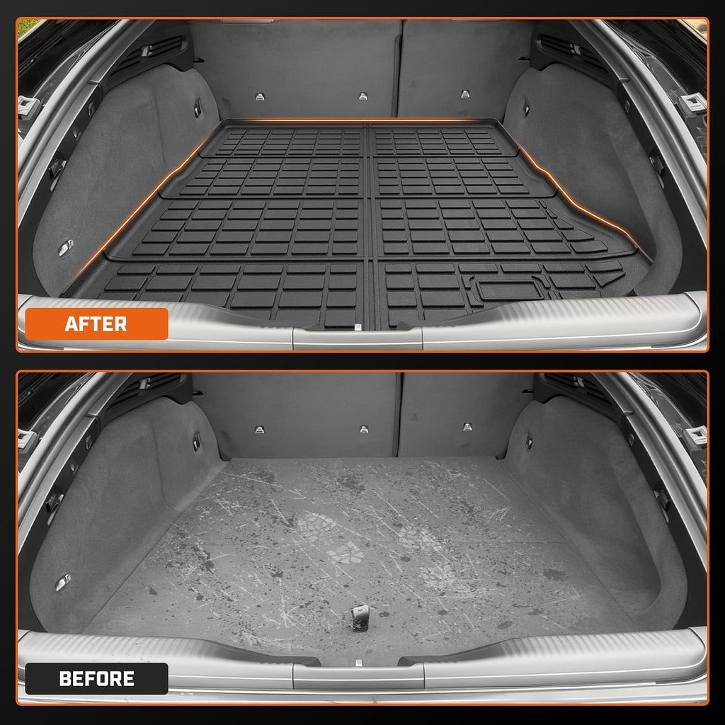 Mixsuper Charger EV Floor mats-Floor Mat & Cargo Liner for Dodge Charger EV 2024 2025 2026,All Weather TPE Rubber Floor Liners Protection for Charger EV Accessories,Full Set Anti-Slip Car Mats,Black