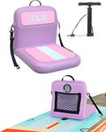 ZLX Paddle Board Seat with Back Support, Portable Kayak Seat, Air Pump Included, Universal Inflatable Chair for Adults, Foldable Ergonomic Design, Easy Install for Outdoor Fishing/Kayaking/Camping