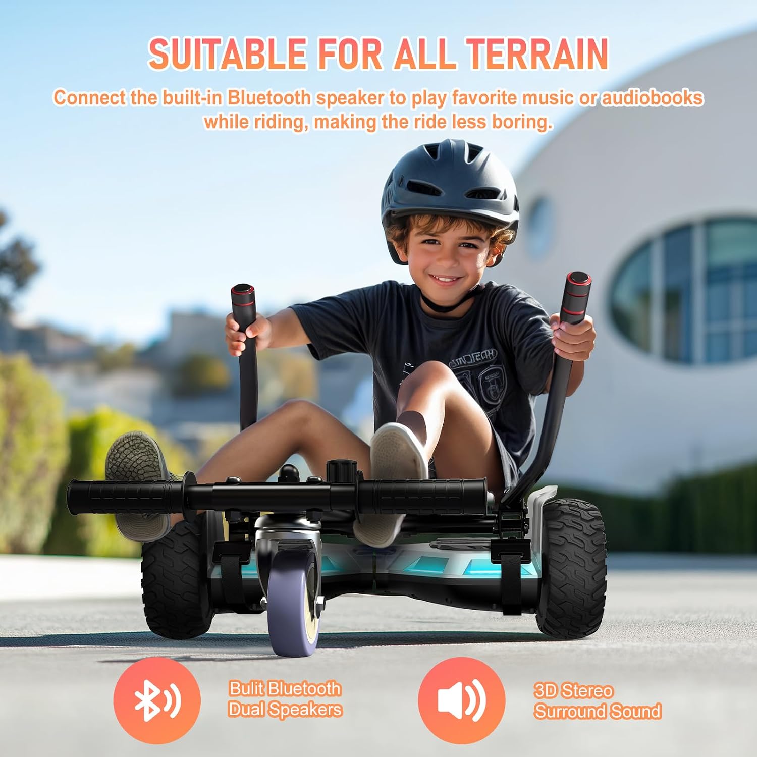 LIEAGLE Hoverboard, 6.5' Self Balancing Scooter Hover Board with Bluetooth Wheels LED Lights for Kids Adults