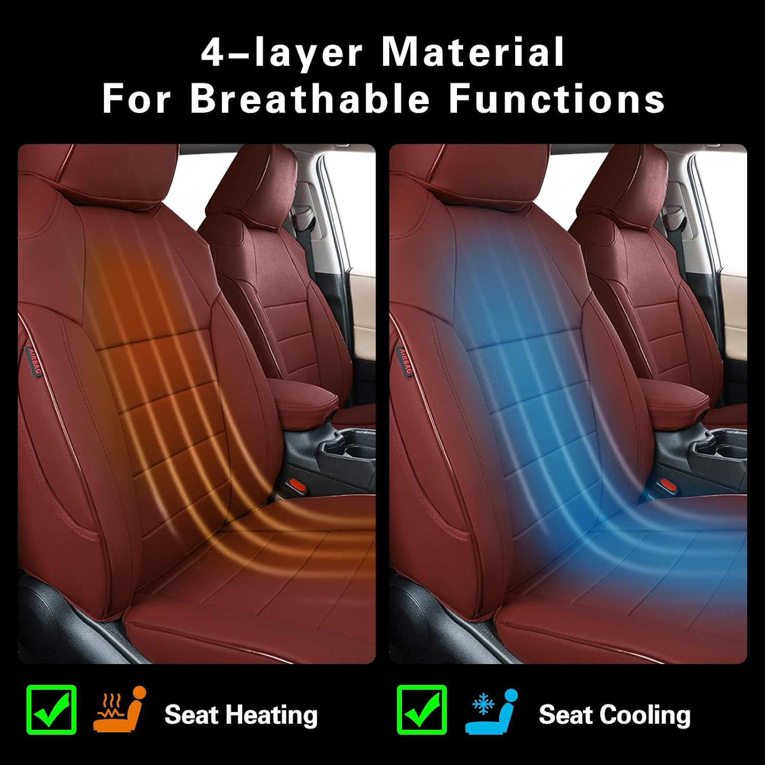 EKR Elantra Seat Covers Custom Fit for Hyundai Elantra 2021-2026 SE/SEL/SEL Sport & Hybrid Blue/SEL Sport,(Rear Bench Seat No Armrest W/Fixed Headrests)- Faux Leather (Burgundy)
