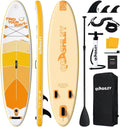 Quashley Inflatable Stand Up Paddle Board,Inflatable Paddleboards 32/34 Inch Wide,All Around SUP for Beginners with Lightweight Paddle,Hand Pump,Backpack,Leash,Durable & Portable iSUP Board