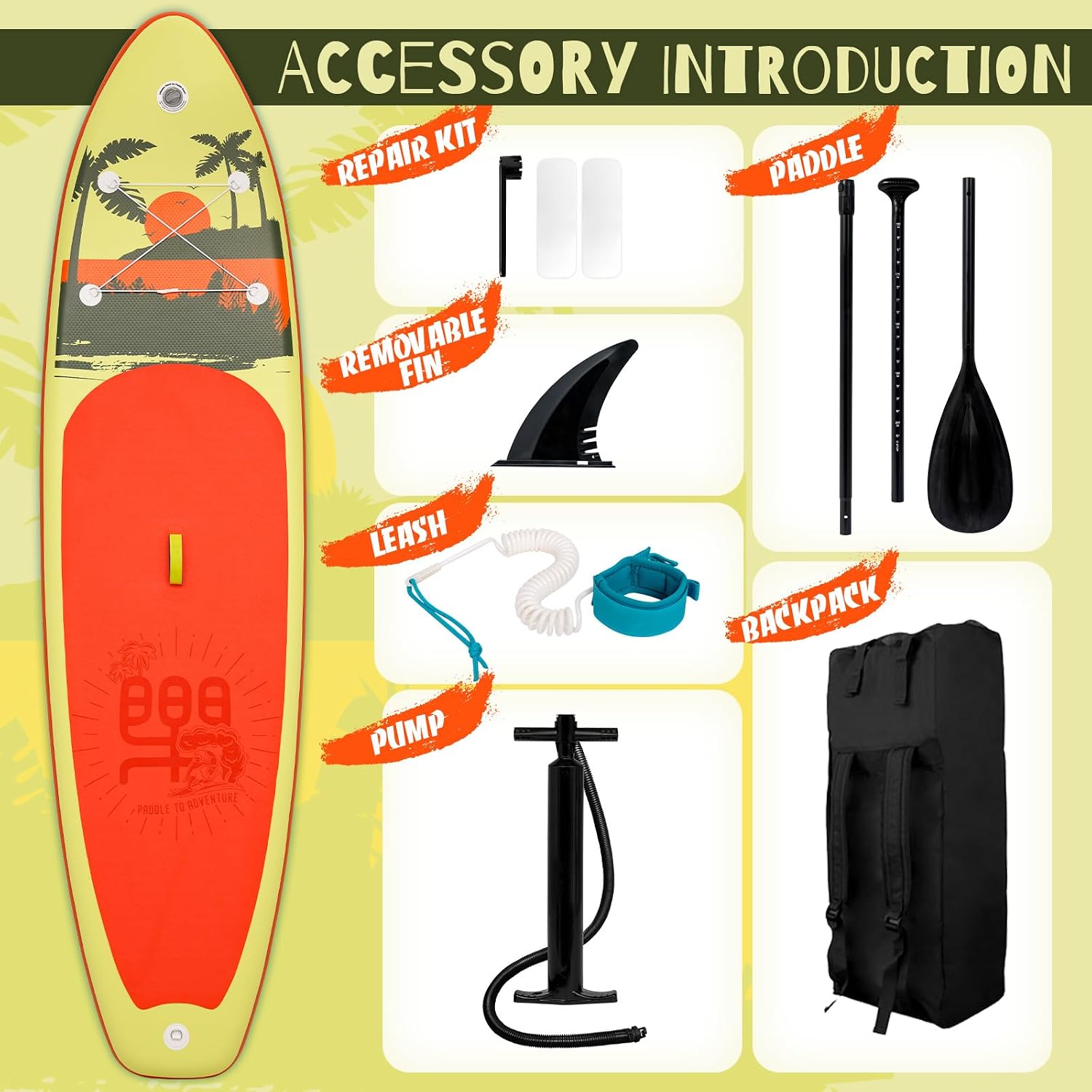 FunWater Inflatable Stand Up Paddle Board with Premium SUP Paddleboard Accessories, Anti-Slip EVA Deck, 11'6''/11'/10'6'' Paddle Boards for Adults & Youth of All Skill Levels