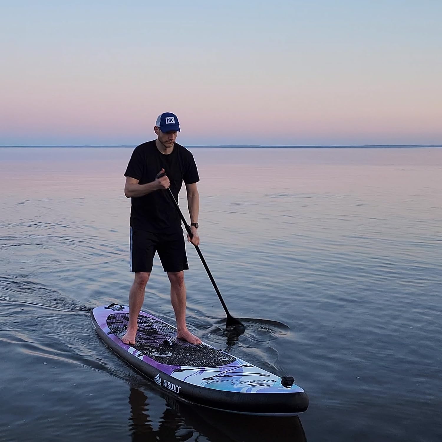 Inflatable Paddle Board for Adult, Paddle Board for All Skill Levels, Wide SUP Board with Primium Accessories Include SUP Carry Bag, Hand Pump, 10L Waterproof Bag