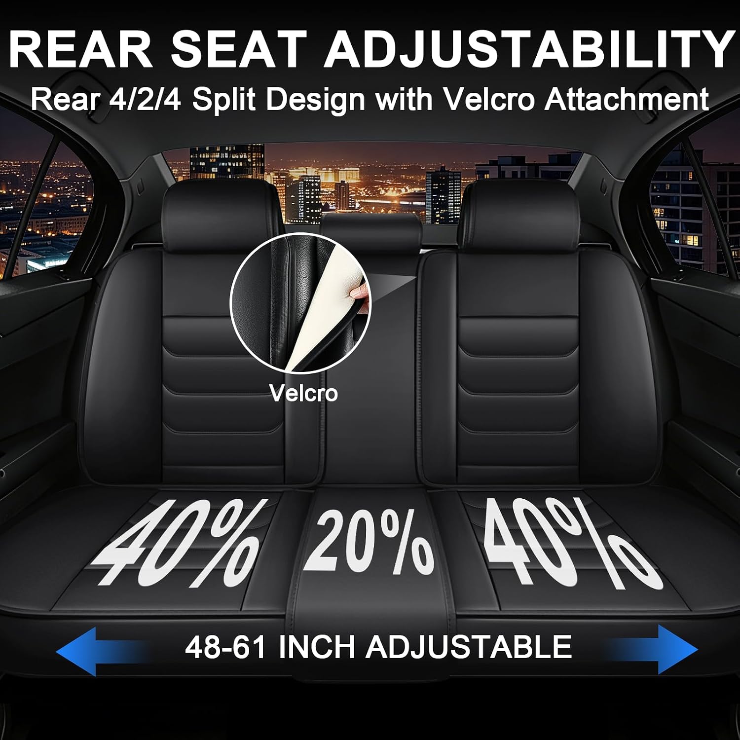 JWLK Seat Covers for Buick Envision 2016-2026, Family Seat Covers for Cars, Non-Slip, Airbag Compatible Vehicle Cushion, Waterproof & Easy-Clean(Standard 5 Seats, Black)