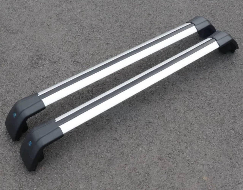 2PCS Crossbar Fits for Hyundai KONA Electric 2024 2025 SEL N-Line Limited Silver with Black Rooftop Cargo Bars Crossbars Luggage Carrier Cross Bar Aluminum