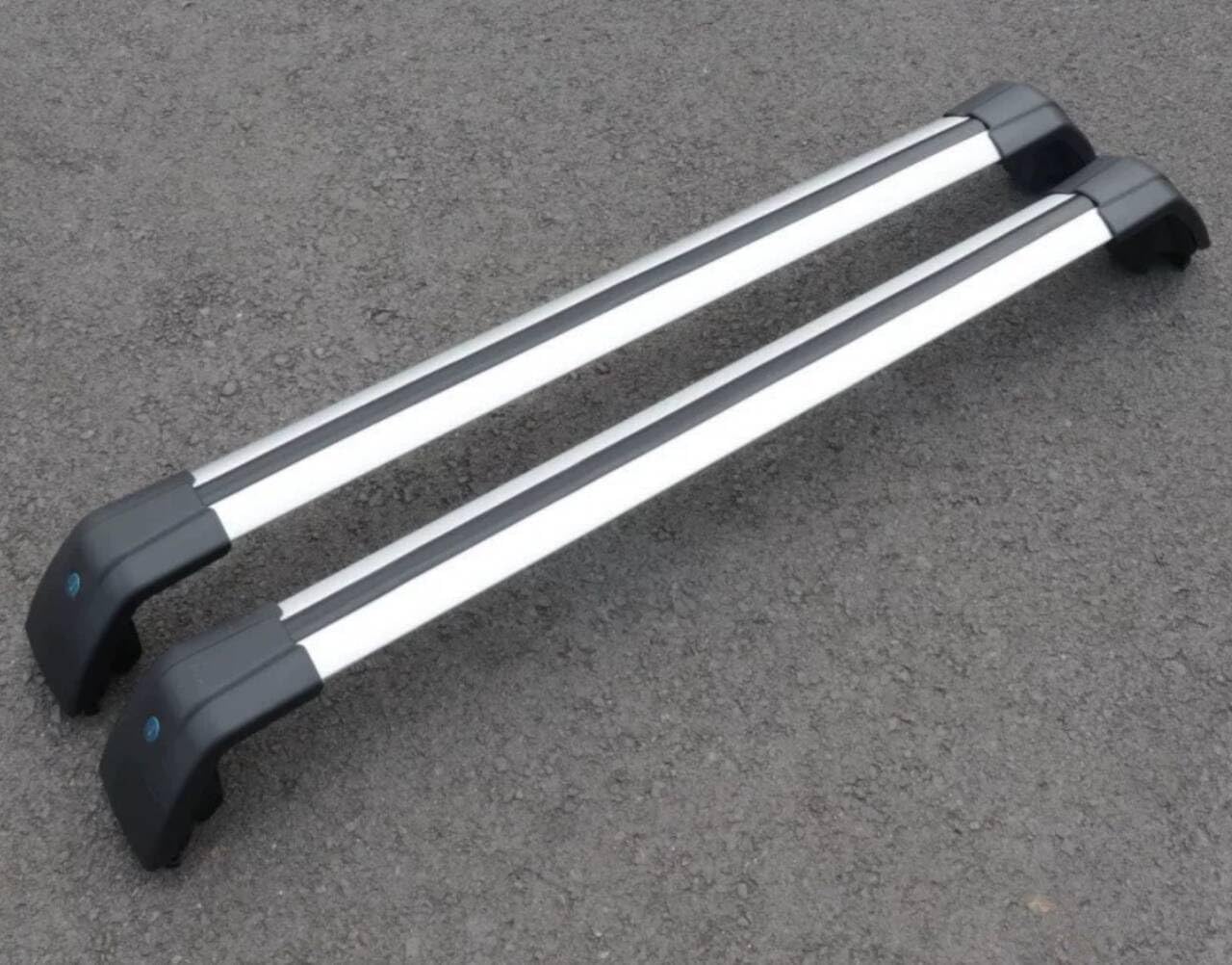 2PCS Crossbar Fits for Hyundai Ioniq 5 2022 2023 2024 2025 SEL XRT Limited Silver with Black Rooftop Cargo Bars Crossbars Luggage Carrier Cross Bar Aluminum