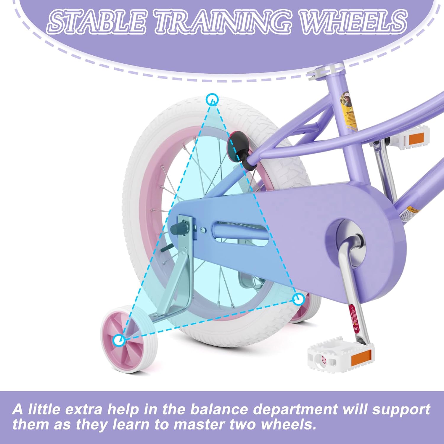 XJD Girls Bike for 2-12 Years Old Kids 12 14 16 20 Inch Toddler Bike,Retro Style Kids Bike with Training Wheels, 20 Inch Girl Bicycle with Kickstand