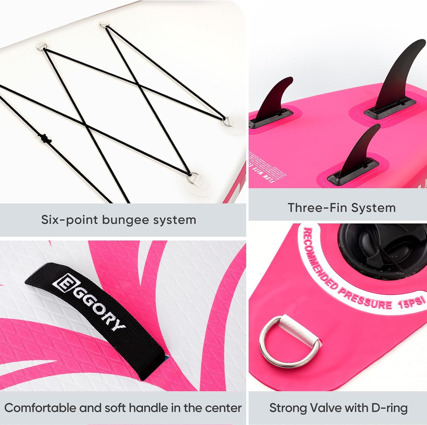 Inflatable Paddle Board,Stand Up Paddle Board Set, Extra Wide SUP Board with Removable Fin, Floating Paddle, Hand Pump, Waterproof Phone Pouch,Traveling Board