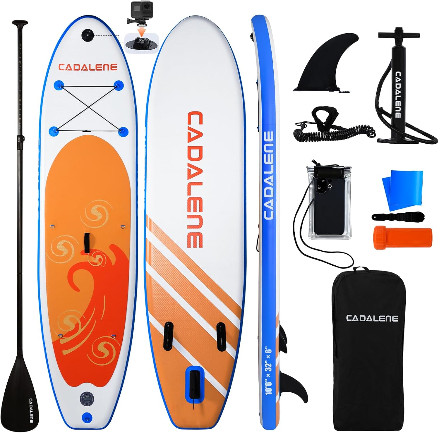 Inflatable Stand Up Paddle Board with SUP Accessories, Anti-Slip EVA Deck, Family-Friendly SUP Boards for Adults & Youth of All Skill Levels, Versatile Yoga Paddle Board