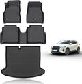All Weather Car Floor Mats & Cargo Liner Set Fit for Nissan Kicks 2018 2019 2020 2021 2022 2023 2024 Floor Liners Trunk Liner Kicks Cargo Mat Accessories Black