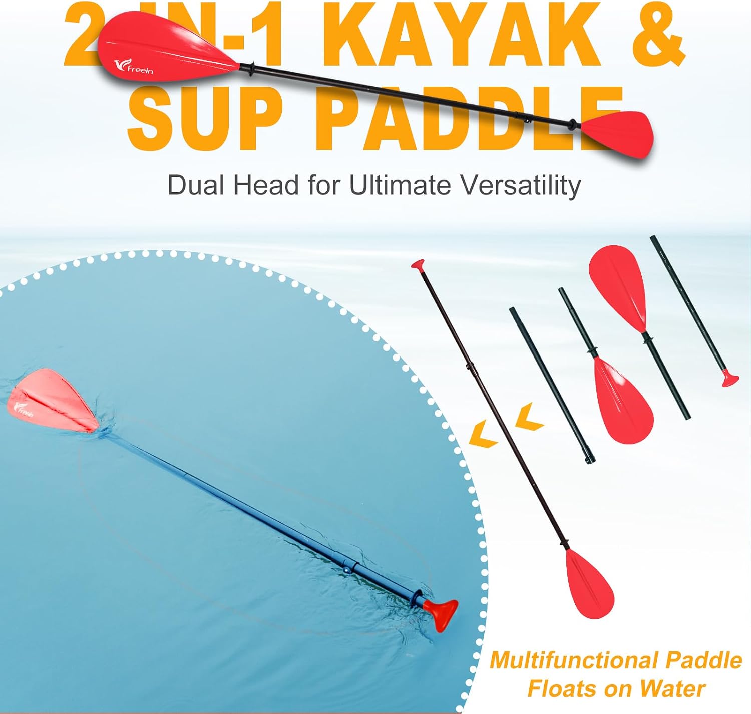 Freein SUP Inflatable Stand Up Paddle Board with Kayak Seat,Paddle Boards for Adults 10'/10'6'/11', Accessories sup Pump Adaptor,sup Kayak Paddle