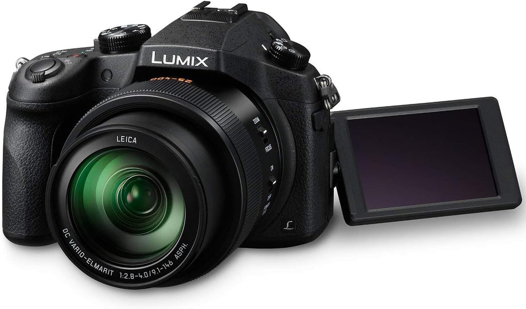 Panasonic LUMIX DMC-FZ1000 20.1MP 4K Point and Shoot Digital Camera w/ 16X Zoom Leica Lens, Built-in Wi-Fi and NFC - Black (US Model)