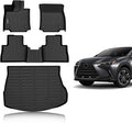 Binmotor-All Weather Car Floor Mats Cargo Liner Set for 2022-2026 NX (NX250/NX350/NX350 F Sport), TPE Rubber Liners for NX Accessories Mats Trunk Mat-Black