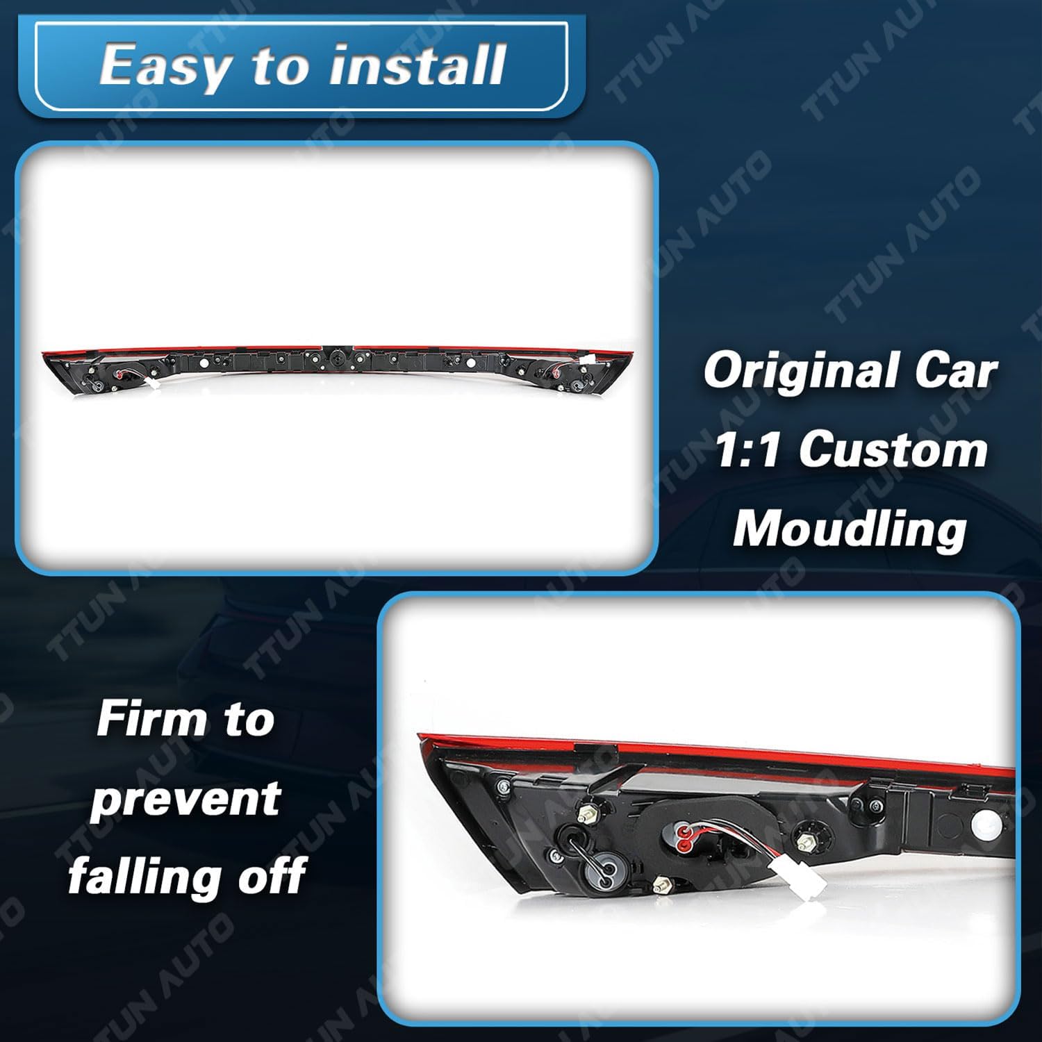Compatible with 2021-2025 Hyundai Elantra SE/SEL Raer Center Tail Light with Halogen Bulb,92409-AB010
