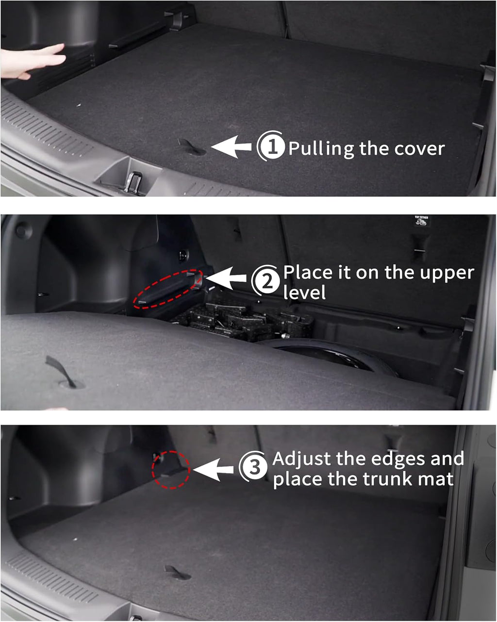 Floor Mats & Cargo Liner for Buick Encore GX AWD 2026 2020-2025,for Buick Encore GX AWD 2020-2025 Preferred | Select | Essence, 2024-2025 Sport Touring | Avenir, (Cargo Tray in Upper Deck Position)