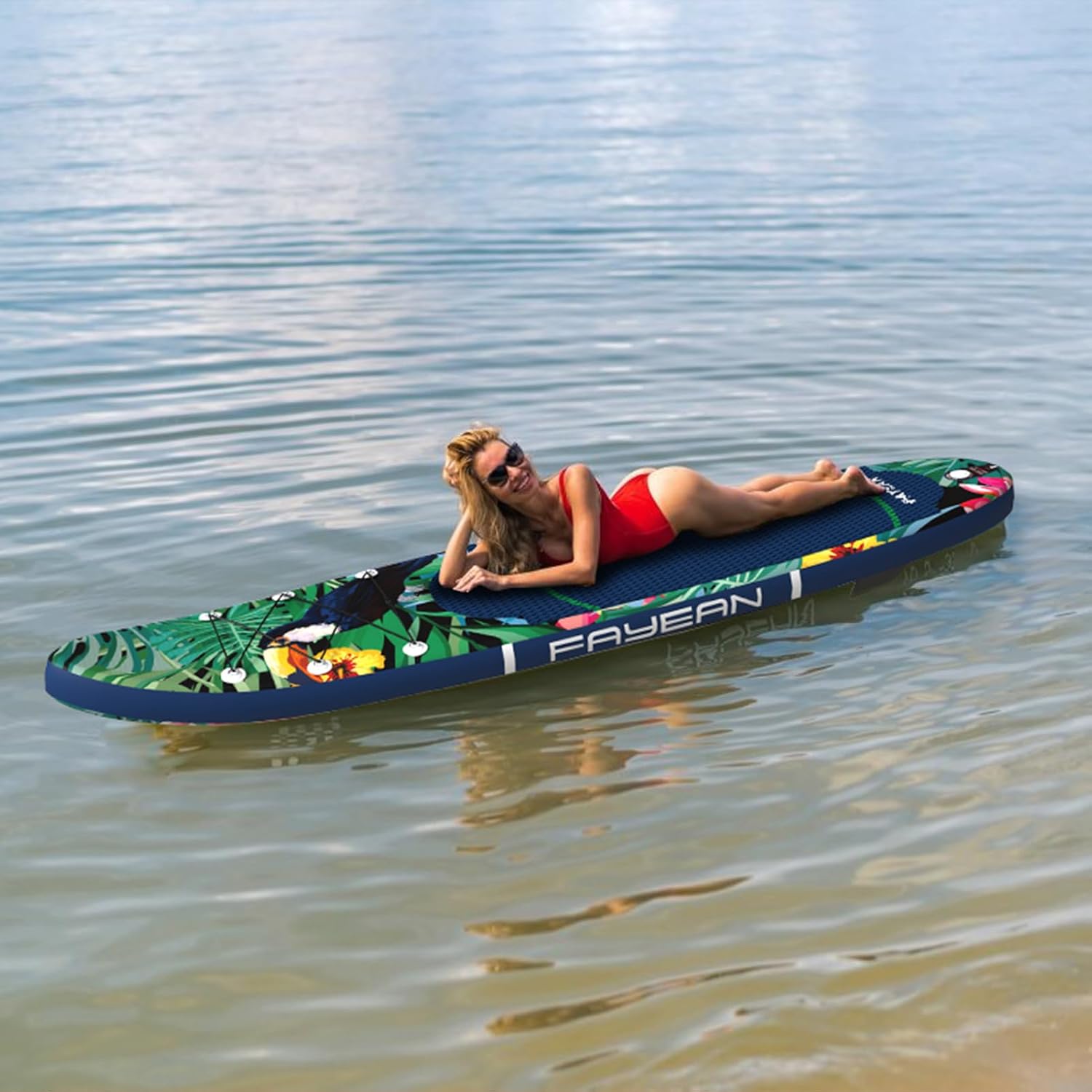Inflatable Paddle Board,Extra Wide 10.6'/11' Stand Up Paddle Board with Sup Accessories,400lbs Capacity for Family with Safety Leash, All Skill Levels Sup for Yoga,Fishing,Surfing