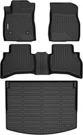 GINOWY-Floor Mats & Cargo Liner for Chevrolet 2021-2026 Chevy Trailblazer AWD LS丨LT丨ACTIV丨RS (Cargo in Upper Deck Position), All Weather Car Floor Mats for Chevy Trailblazer Accessories