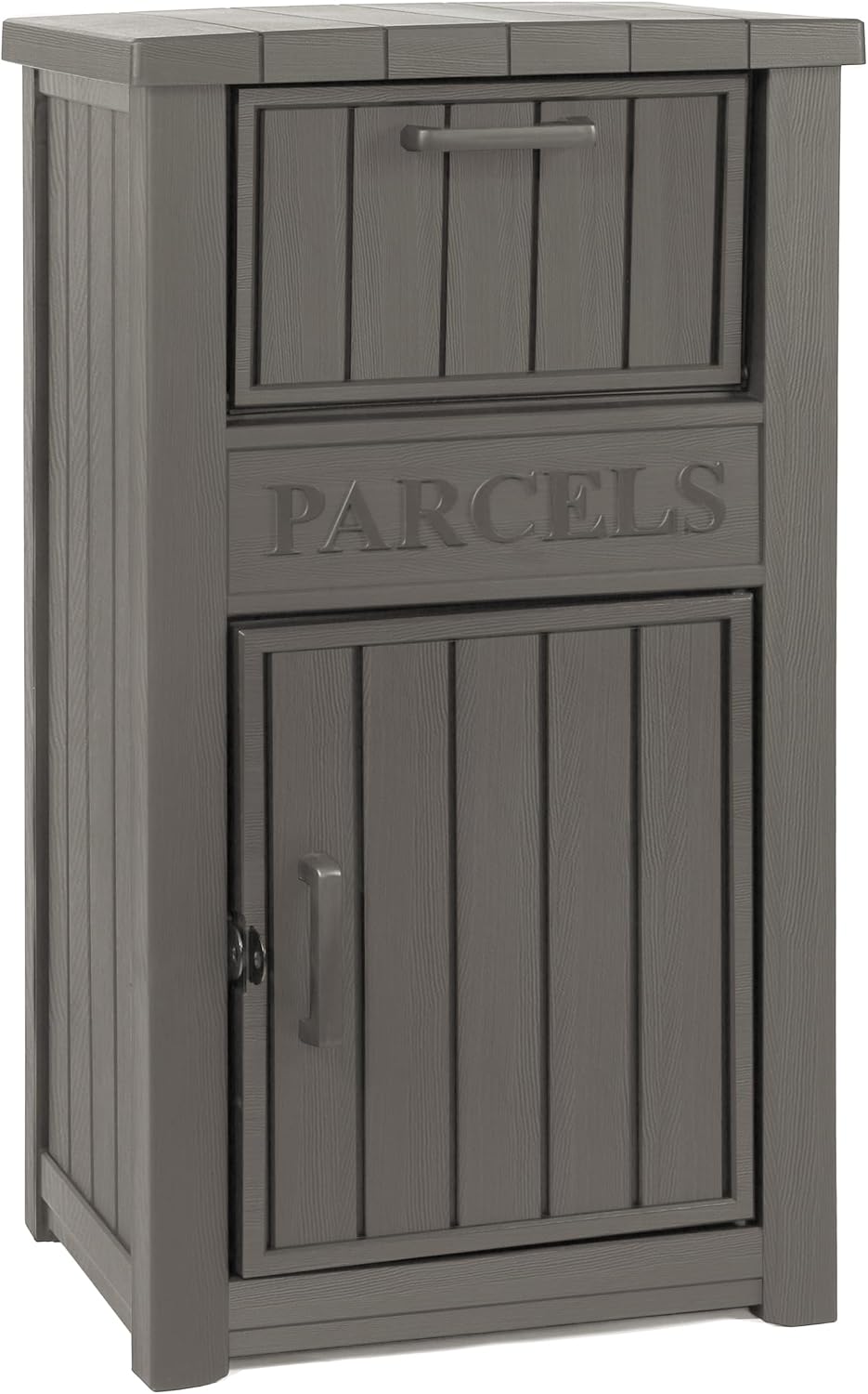 LHBGO Package Delivery Box for Outside, Outdoor Storage with Lockable Secure, Anti-Theft Parcel Drop Boxes Outdoor Package Delivery and Waterproof for Porch, House, Curbside