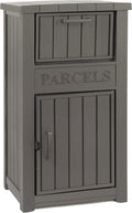 LHBGO Package Delivery Box for Outside, Outdoor Storage with Lockable Secure, Anti-Theft Parcel Drop Boxes Outdoor Package Delivery and Waterproof for Porch, House, Curbside