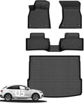 Wayhigh® Floor Mats & Cargo Liner for Audi Q5/SQ5 (Include Sportback) (Not for PHEV) 2018-2025, All Weather TPE Waterproof Heavy Duty, Floor Mats Custom Fit for Q5 Accessories