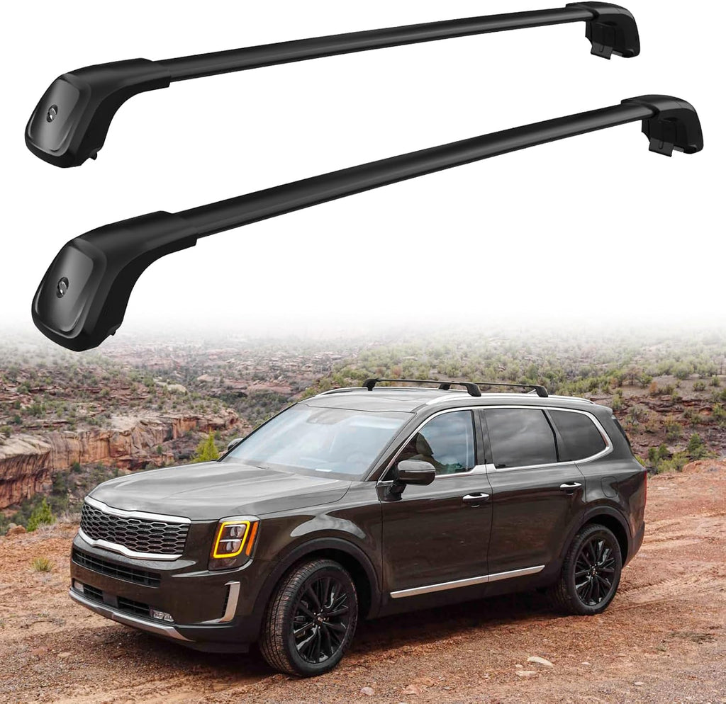 330 LBS Load Cross Bars Fit for 2019-2026 Kia Telluride EX S SX SX-Prestige, Upgraded Version Heavy Duty Roof Rack Crossbar (Except X-Line & X-Pro)
