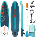 FBSPORT 11' Premium Stand Up Paddle Board, Yoga Board with SUP Accessories & Carry Bag | Wide Stance, Surf Control, Non-Slip Deck, Leash, Paddle and Pump for Youth & Adult