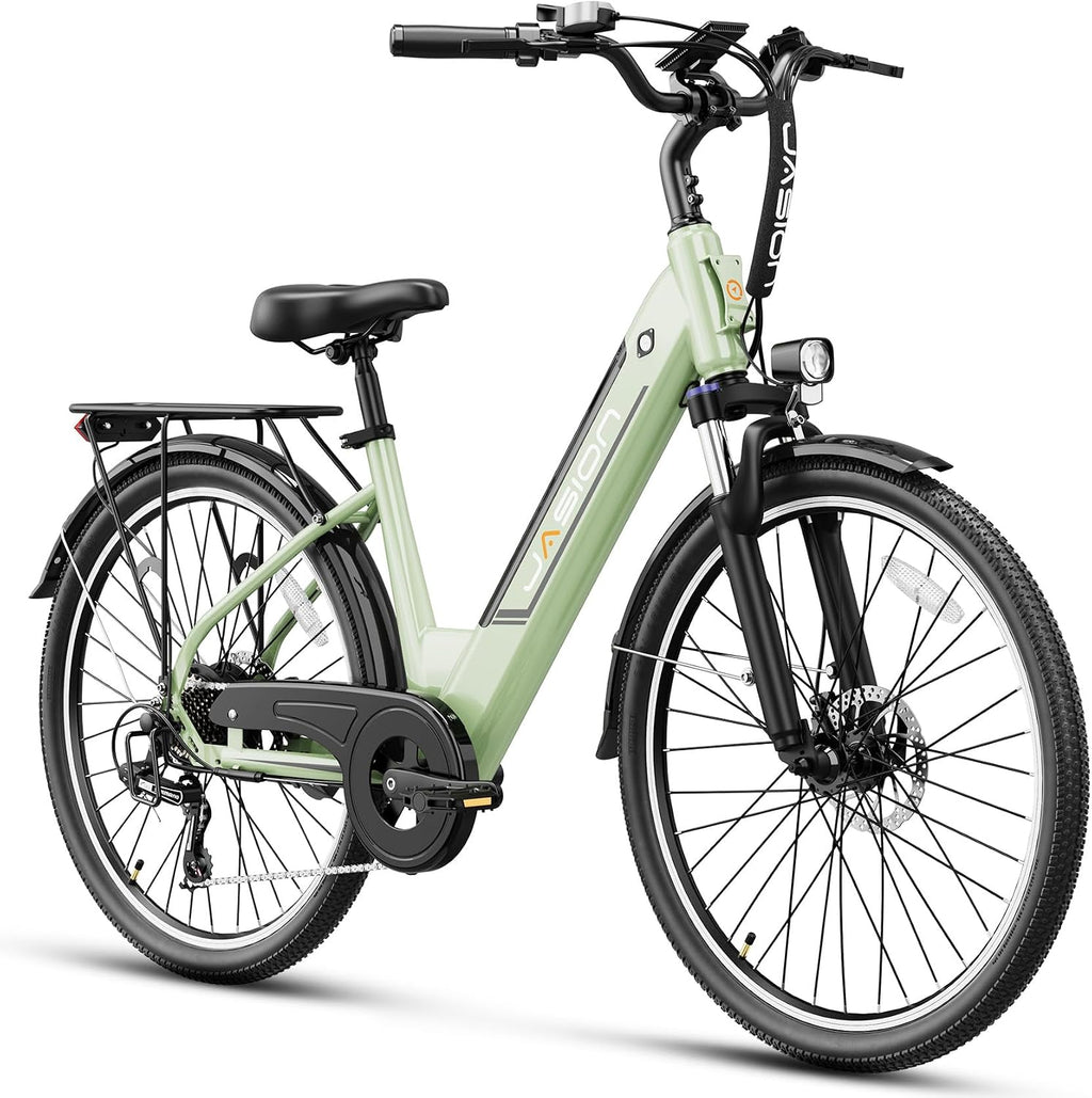 Jasion Roamer/ST/Pro Electric Bike for Adults, 26' Commuter Ebike 1200W 528WH Removable Battery, 28MPH 40-62miles,Electric Bicycles for Women/Man,UL2849 Certified