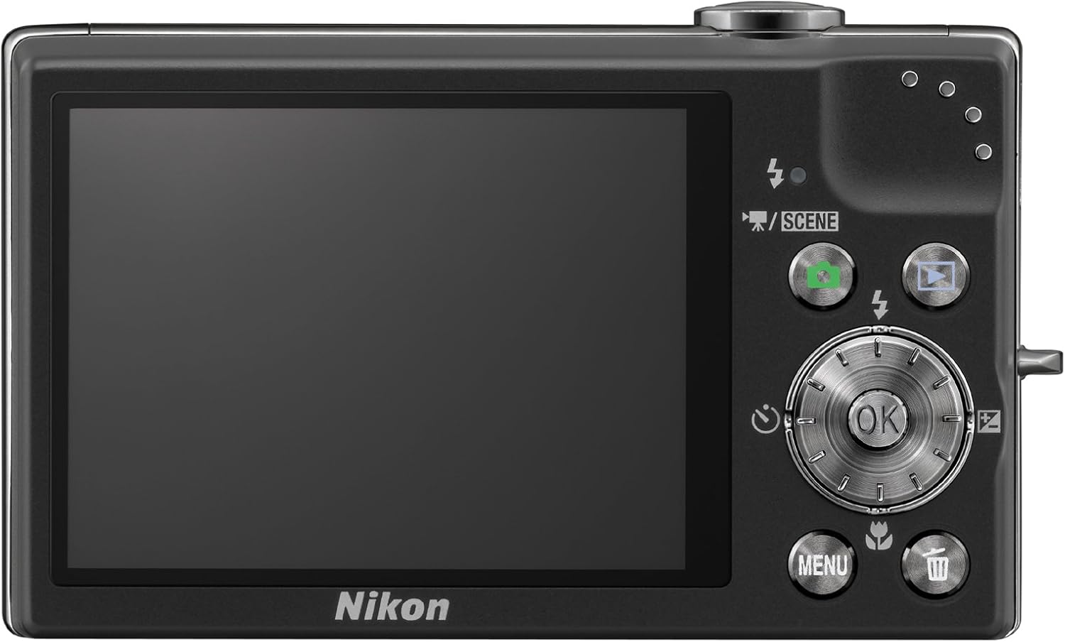 Nikon Coolpix S640 12.2MP Digital Camera with 5x Wide Angle Optical Vibration Reduction (VR) Zoom and 2.7-inch LCD (Calm Black)