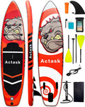 Inflatable Stand Up Paddle Board – Seat-Equipped SUP with Convertible Dual-Head Paddle, Premium Accessories, Anti-Slip EVA Deck, Ultra-Stable for All Skill Levels