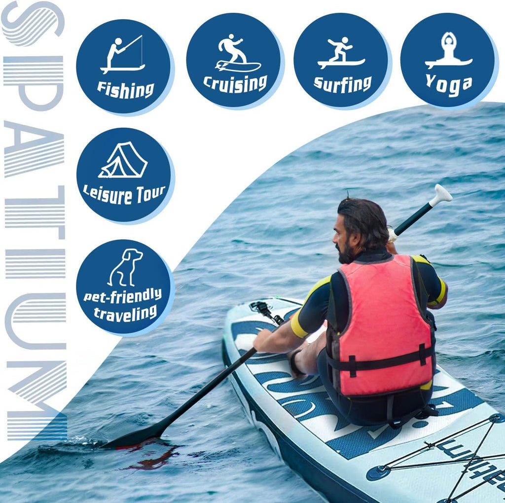 Spatium 11'5'x32' Magnetic Cup Holder Touring Paddle Board Stand Up Paddle Board for Adults,440lb Capacity SUP Board with Camera Mount for Youth & Adults of All Skill Levels
