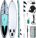 FunWater Inflatable Stand Up Paddle Board 10'6'/11'/11'6' Paddle Board for Adults & Youth, Paddleboards Inflatable with Premium SUP Accessories, Wide Stable, Non-Slip Comfort Deck