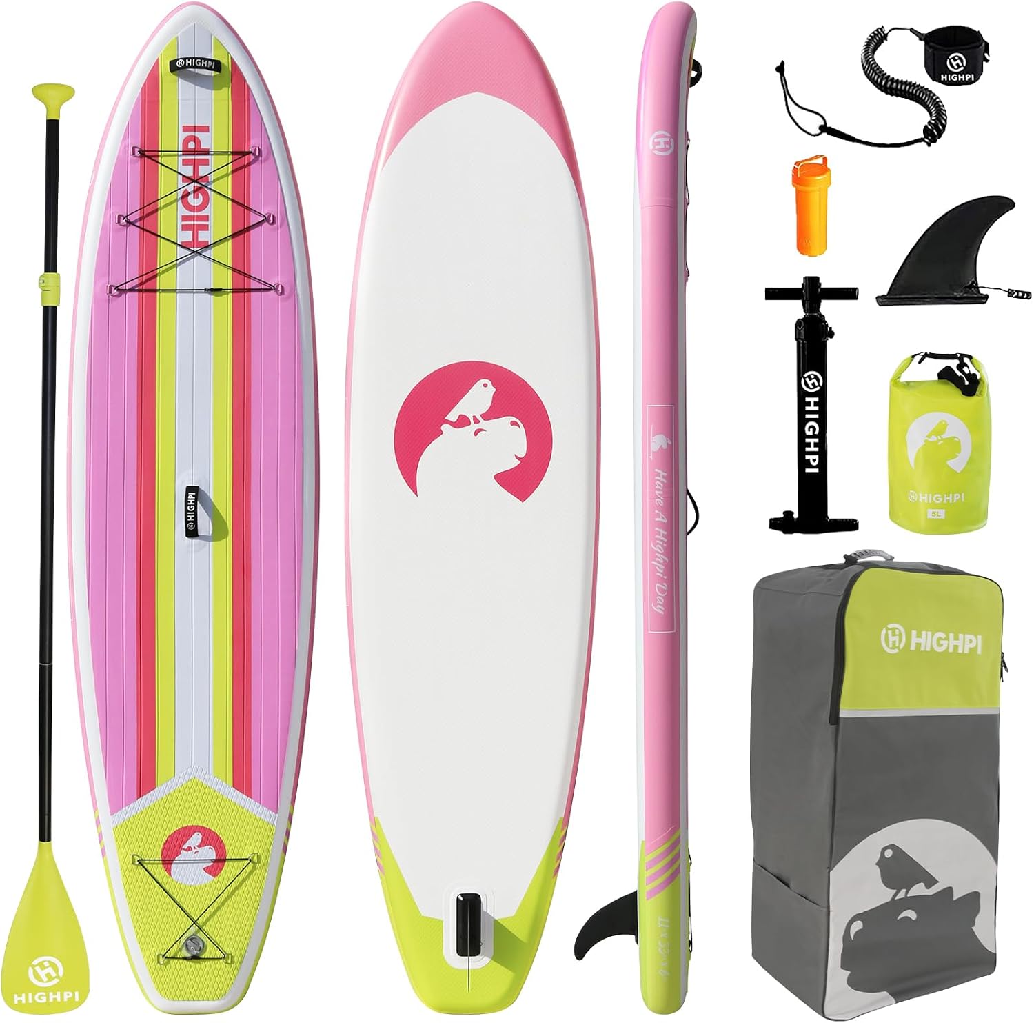 Inflatable Stand Up Paddle Board for Youth and Adults – Wide Sup with Premium Accessories, Blow Up Paddleboard for Surfing, Fishing, Yoga & More